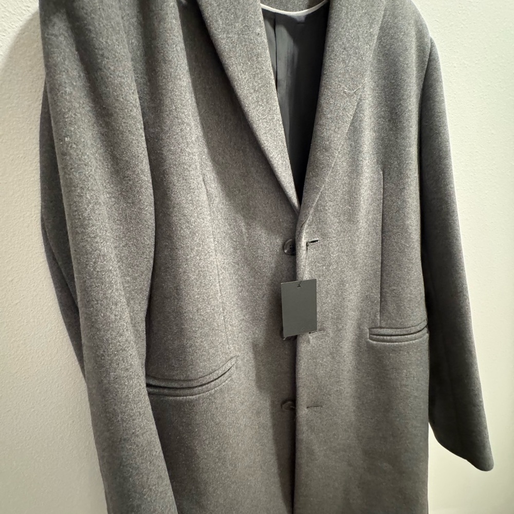 Gray Wool Blend Coat ASOS - Picture 3 of 8